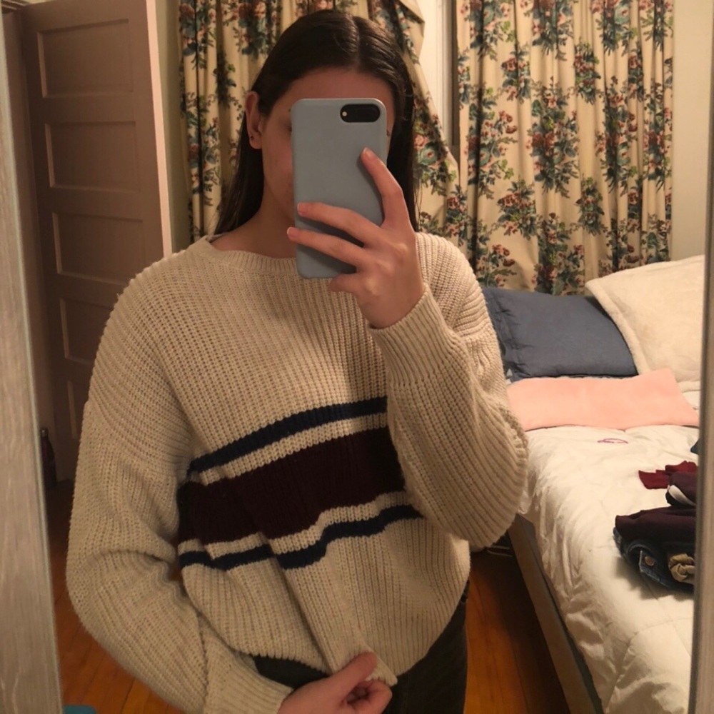 Color blocked sweater